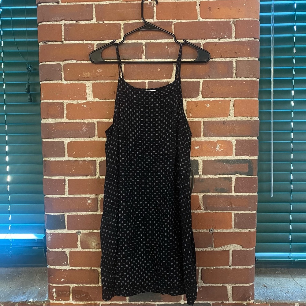 Vans Marie II Dress | size Medium | black with white floral spots